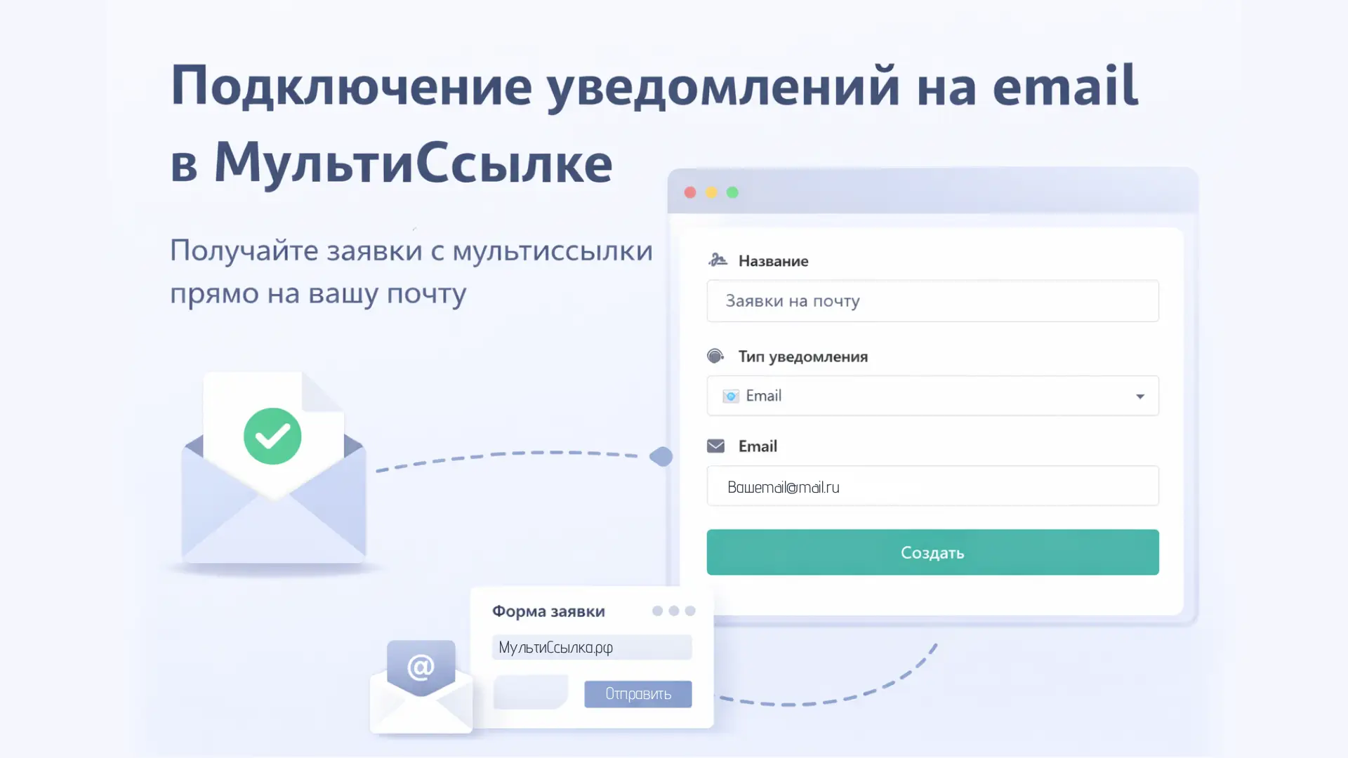 Подключение уведомлений на email в МультиСсылке