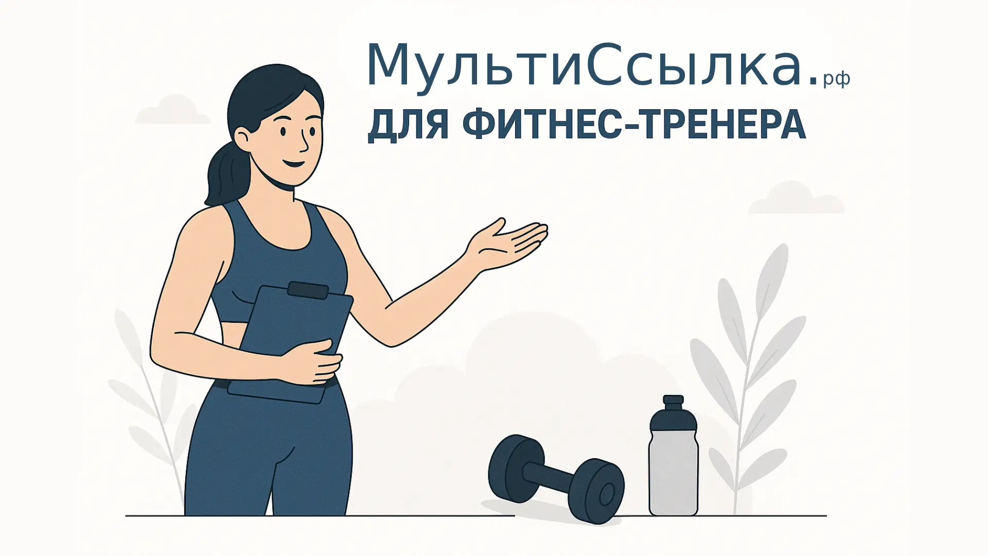 Мультиссылка сайт визитка для фитнес тренера