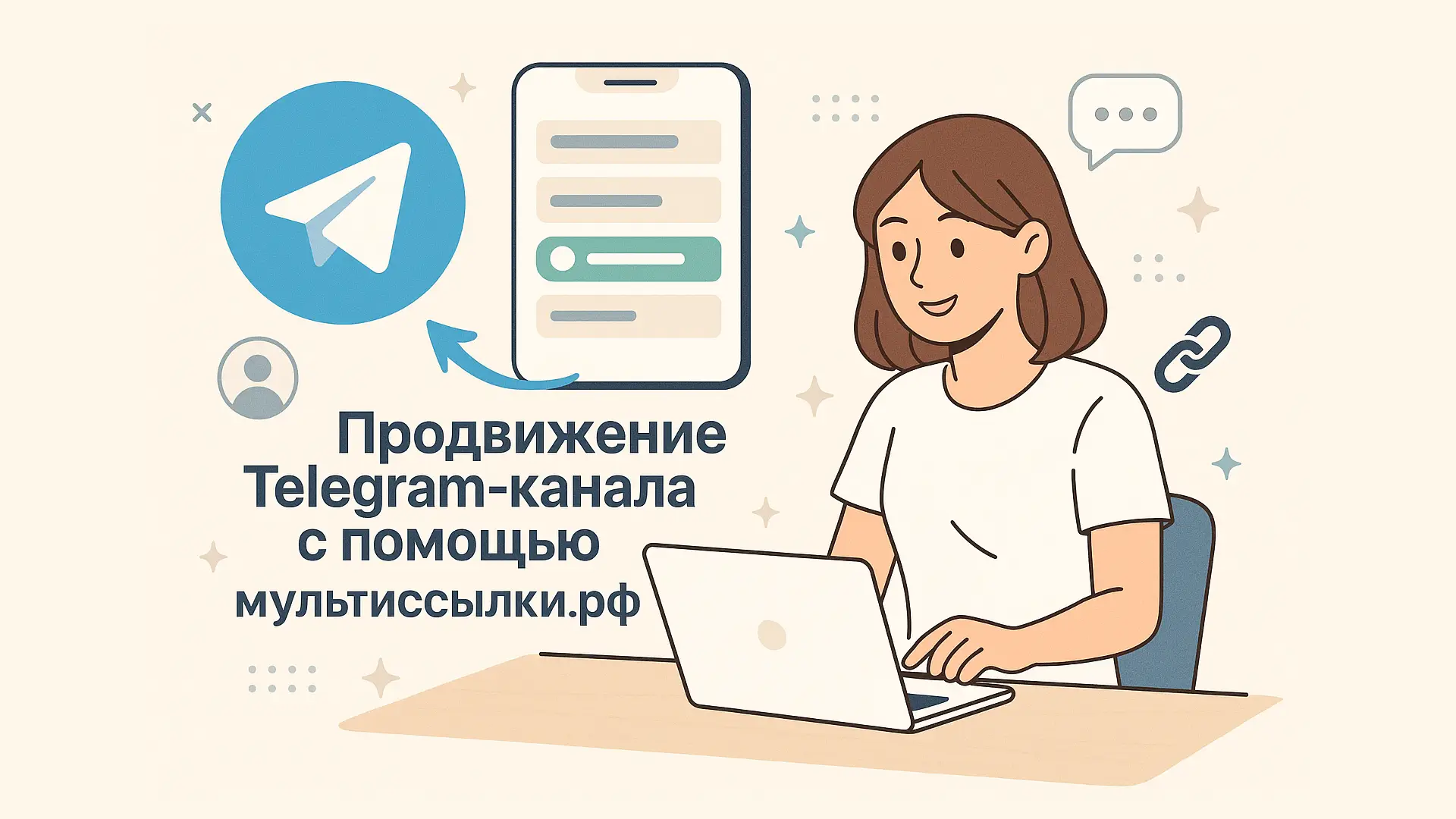 Продвижение Telegram-канала с помощью мультиссылки.рф