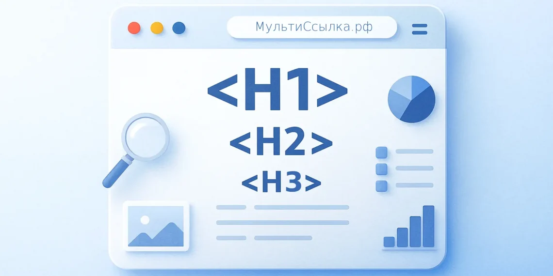 Как заголовки h1, h2 и h3 помогают сайту мультиссылке