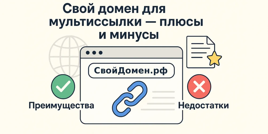 Свой домен для мультиссылки — плюсы и минусы Свой домен для мультиссылки — плюсы и минусы